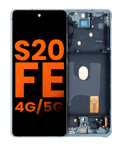 OLED Assembly With Frame Compatible For Samsung Galaxy S20 FE 4G / 5G (Blemish: Grade A) (Cloud Mint)