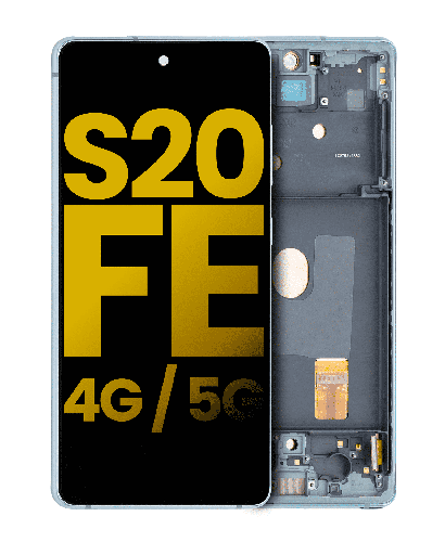 OLED Assembly With Frame Compatible For Samsung Galaxy S20 FE 4G / 5G (Refurbished) (Cloud Mint)