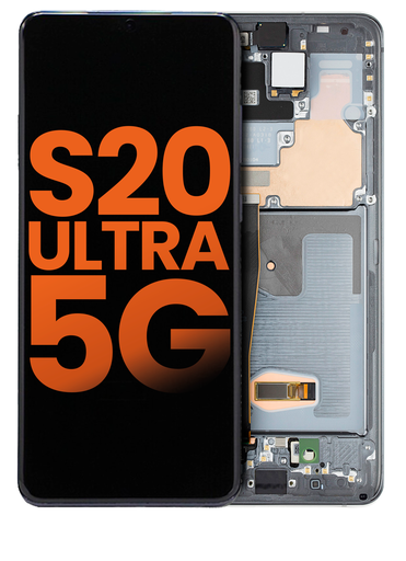 OLED Assembly With Frame Compatible For Samsung Galaxy S20 Ultra 5G (Blemish: Grade A) (Cosmic Black)
