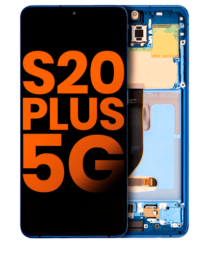 OLED Assembly With Frame Compatible For Samsung Galaxy S20 Plus 5G (Compatible With All Carriers) (Blemish: Grade B) (Aura Blue)