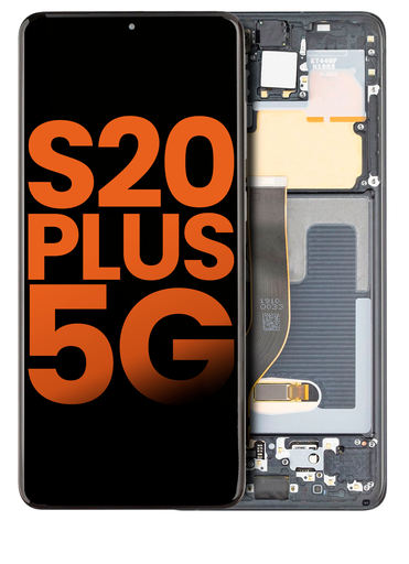 OLED Assembly With Frame Compatible For Samsung Galaxy S20 Plus 5G (Compatible With All Carriers) (Blemish: Grade A) (Cosmic Black)