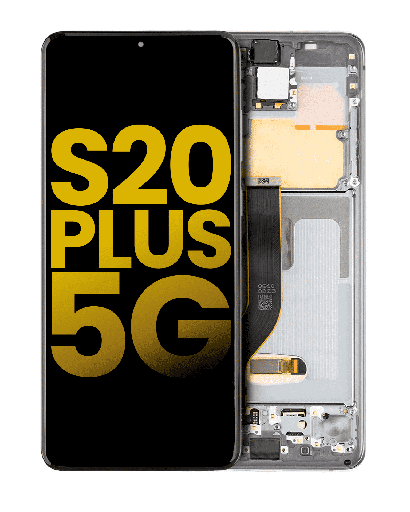OLED Assembly With Frame Compatible For Samsung Galaxy S20 Plus 5G (Refurbished) (Cosmic Gray)