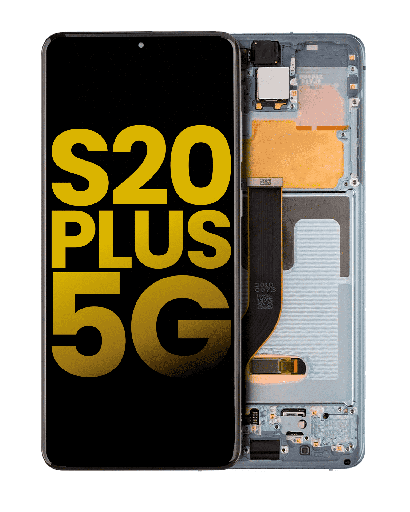 OLED Assembly With Frame Compatible For Samsung Galaxy S20 Plus 5G (Refurbished) (Cloud Blue)