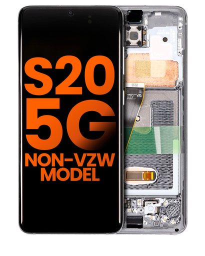 OLED Assembly With Frame Compatible For Samsung Galaxy S20 5G (Non-Verizon 5G UW Frame) (Blemish: Grade D) (Cosmic Gray)