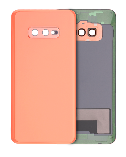 Back cover Glass With Camera Lens Compatible For Samsung Galaxy S10E (No Logo) (Aftermarket Plus) (Flamingo Pink)