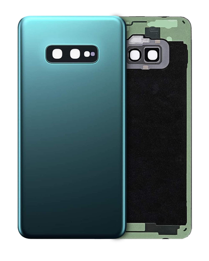Back cover Glass With Camera Lens Compatible For Samsung Galaxy S10E (No Logo) (Aftermarket Plus) (Prism Green)