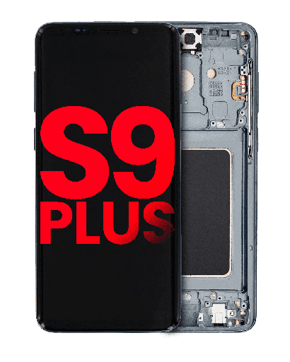OLED Assembly With Frame Compatible For Samsung Galaxy S9 Plus (Aftermarket Plus) (Titanium Gray)