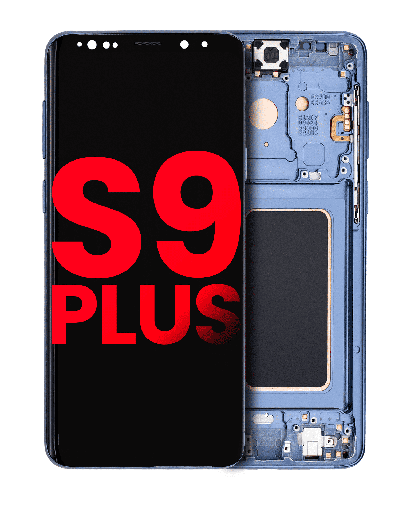 OLED Assembly With Frame Compatible For Samsung Galaxy S9 Plus (Aftermarket Plus) (Coral Blue)