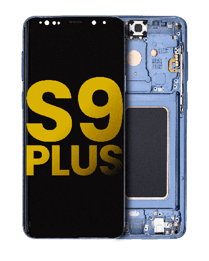 OLED Assembly With Frame Compatible For Samsung Galaxy S9 Plus (Refurbished) (Coral Blue)