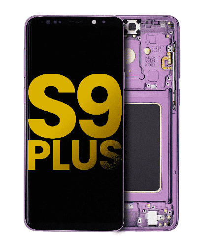 OLED Assembly With Frame Compatible For Samsung Galaxy S9 Plus (Refurbished) (Lilac Purple)
