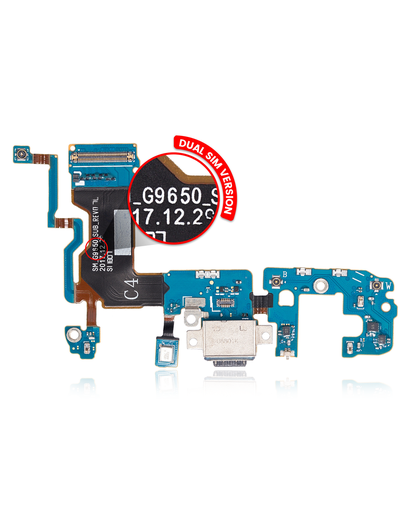 Charging Port With Flex Cable Compatible For Samsung Galaxy S9 Plus (G9650) (Dual Sim Version)