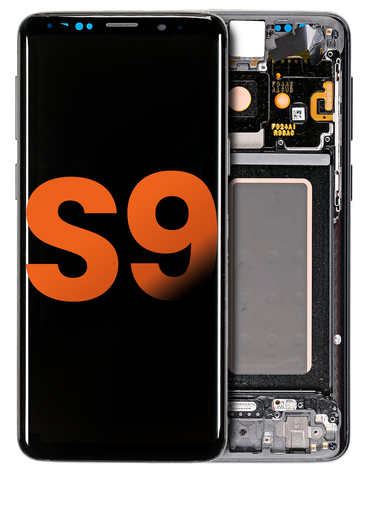 OLED Assembly With Frame Compatible For Samsung Galaxy S9 (Blemish: Grade A) (Midnight Black)