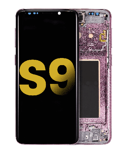 OLED Assembly With Frame Compatible For Samsung Galaxy S9 (Refurbished) (Lilac Purple)