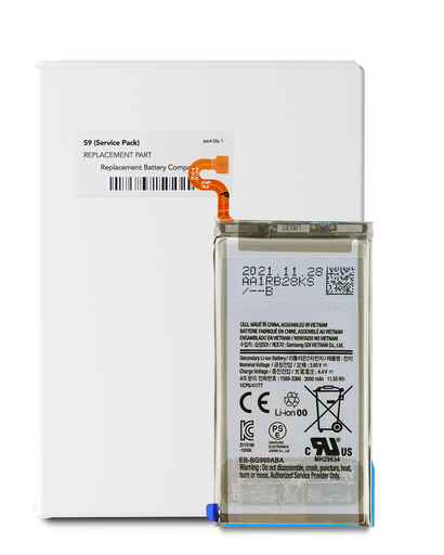 Replacement Battery Compatible For Samsung Galaxy S9 (EB-BG960ABE/A) (Service Pack)