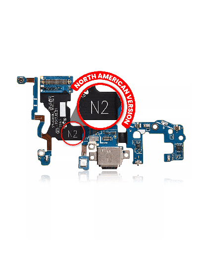Charging Port With Flex Cable Compatible For Samsung Galaxy S9 (G960U) (US Version) (Service Pack)