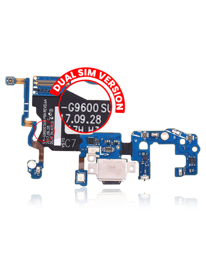 Charging Port With Flex Cable Compatible For Samsung Galaxy S9 (G9600) (Dual Sim Version)