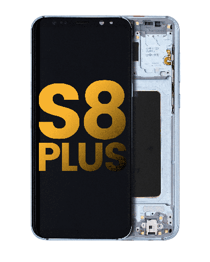 OLED Assembly With Frame Compatible For Samsung Galaxy S8 Plus (Refurbished) (Coral Blue)
