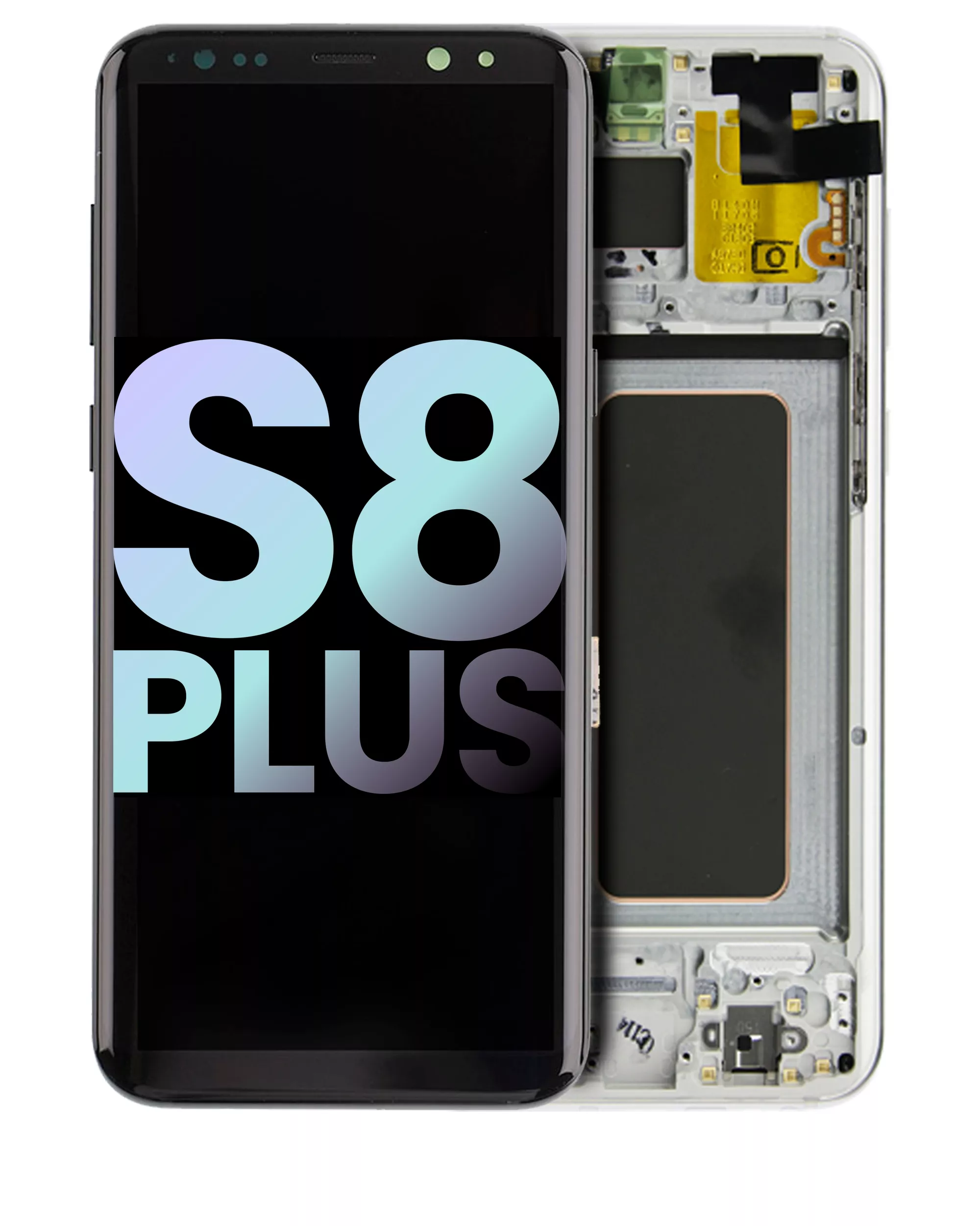 OLED Assembly With Frame Compatible For Samsung Galaxy S8 Plus (Service Pack) (Arctic Silver)