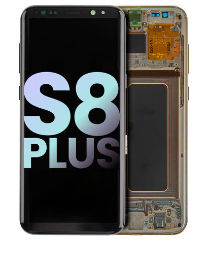 OLED Assembly With Frame Compatible For Samsung Galaxy S8 Plus (Service Pack) (Maple Gold)