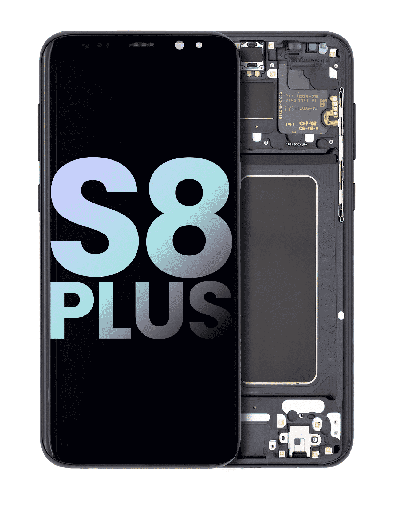 OLED Assembly With Frame Compatible For Samsung Galaxy S8 Plus (Service Pack) (Midnight Black)