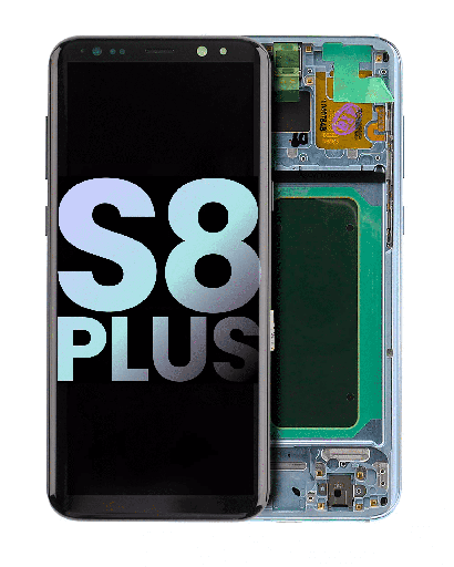 OLED Assembly With Frame Compatible For Samsung Galaxy S8 Plus (Service Pack) (Coral Blue)