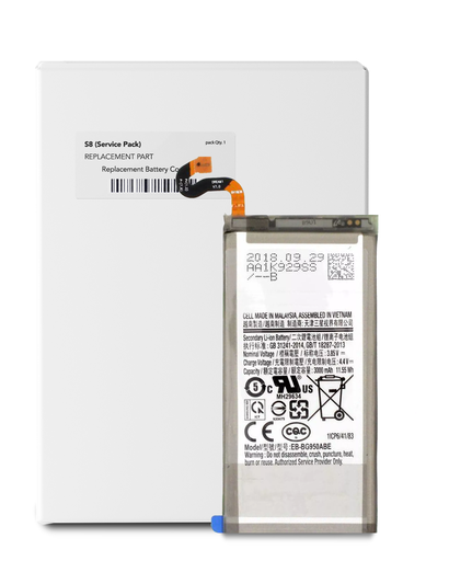 Replacement Battery Compatible For Samsung Galaxy S8 (EB-BG950ABA) (Service Pack)