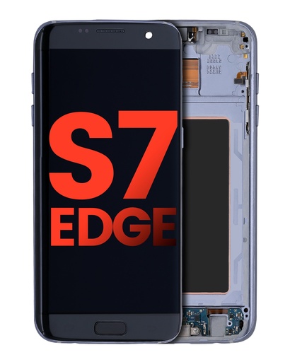 OLED Assembly With Frame Compatible For Samsung Galaxy S7 Edge (All US Models / G935A) (Aftermarket Plus) (Black Onyx)
