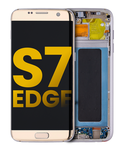 OLED Assembly With Frame Compatible For Samsung Galaxy S7 Edge (International / G935F) (Refurbished) (Gold Platinum)