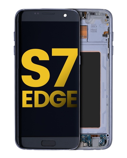 OLED Assembly With Frame Compatible For Samsung Galaxy S7 Edge(All US Models / G935A) (Refurbished) (Black Onyx)