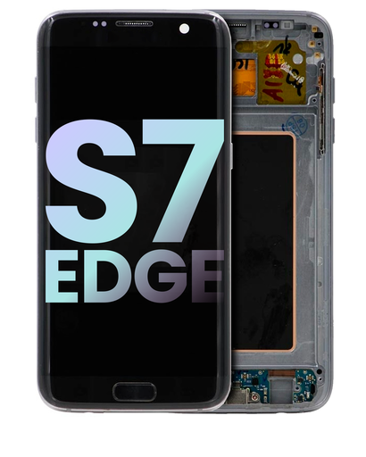 OLED Assembly With Frame Compatible For Samsung Galaxy S7 Edge (All US Models / G935A) (Service Pack) (Black)