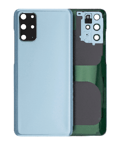 Back Cover Glass With Camera Lens Compatible For Samsung Galaxy S20 Plus (Service Pack) (Cloud Blue)