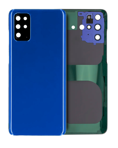 Back Cover Glass With Camera Lens Compatible For Samsung Galaxy S20 Plus (Service Pack) (Aura Blue)