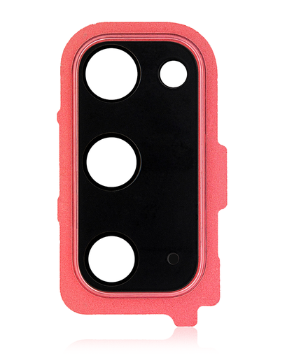 Back Camera Lens With Cover Bezel Ring Compatible For Samsung Galaxy S20 / S20 5G (Red)