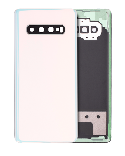 Back cover Glass With Camera Lens Compatible For Samsung Galaxy S10 Plus (Service Pack) (Prism White)