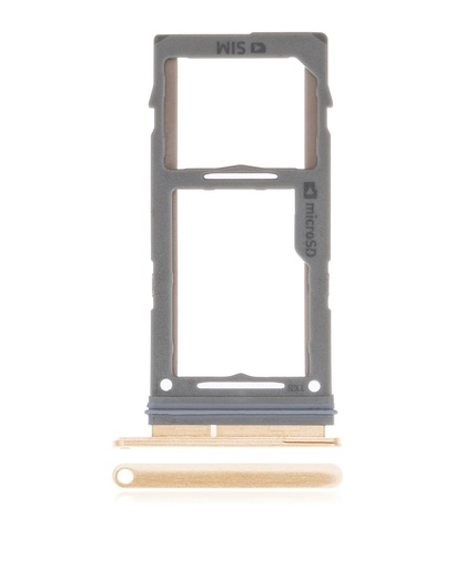 Single Sim Card Tray Compatible For Samsung Galaxy S10 / S10 Plus / S10E (Gold)