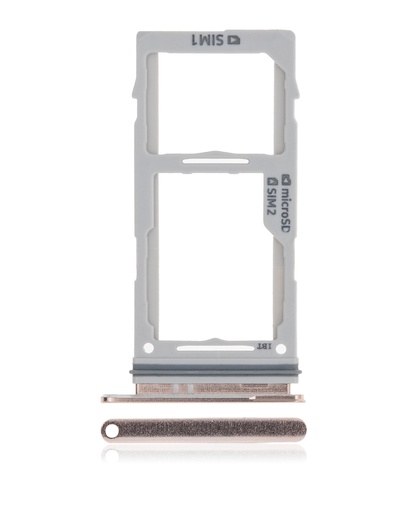 Dual Sim Card Tray Compatible For Samsung Galaxy S10 / S10 Plus / S10E (Ceramic White)