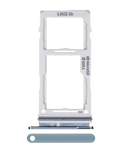 Dual Sim Card Tray Compatible For Samsung Galaxy S10 / S10 Plus / S10E (Prism Blue)