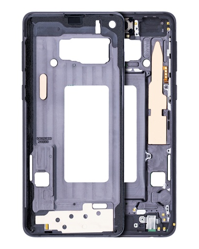 Mid-Frame Housing Compatible For Samsung Galaxy S10 (With Small Parts) (Prism Black)