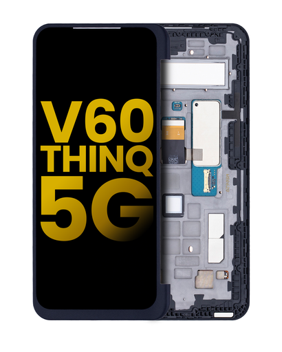 Secondary Screen For Case OLED Assembly With Frame Compatible For LG V60 ThinQ 5G (Refurbished) (All Colors)