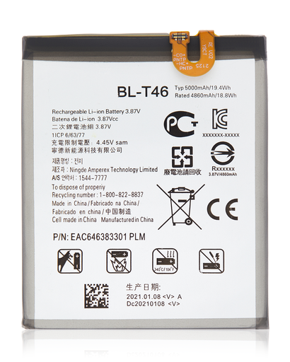 Replacement Battery Compatible For LG V60 ThinQ 5G (BL-T46)