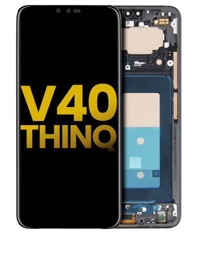 OLED Assembly With Frame Compatible For LG V40 ThinQ (Refurbished) (Platinum Gray)