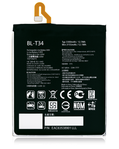 Replacement Battery Compatible For LG V30 / V35 ThinQ (BL-T34)