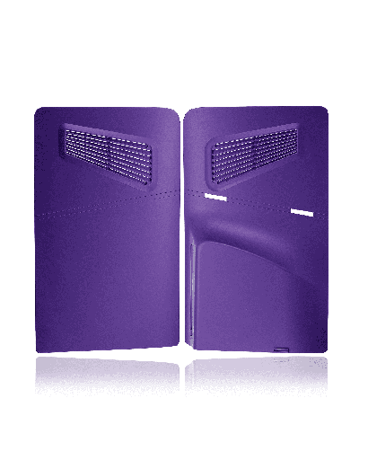 Console Shell Compatible For PlayStation 5 Slim (Purple) (2 Piece Set)