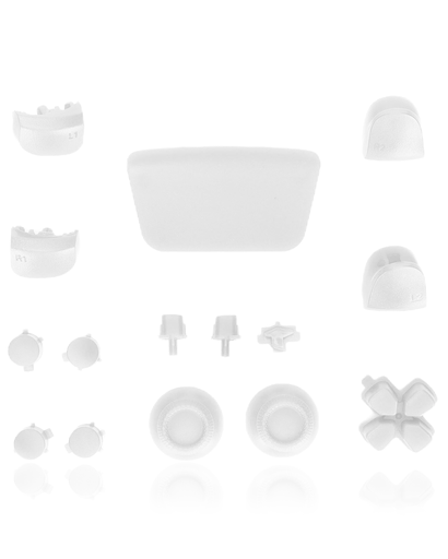 Controller Button Sets Compatible For PlayStation 5 (16 Piece Set) (White)
