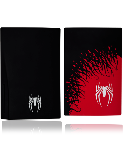 Faceplate Cover (Top &amp; Bottom) Compatible For PlayStation 5 (1200/1000) (Spider-Man)