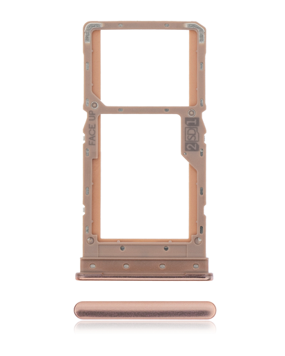 Dual Sim Card Tray Compatible For Motorola Moto G9 Plus (XT2087/2020) (Rose Gold)