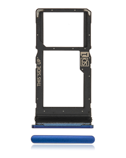 Single Sim Card Tray Compatible For Motorola Moto G 5G Plus (XT2075/2020) (Surfing Blue)