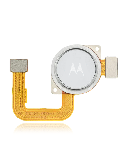 Fingerprint Reader With Flex Cable Compatible For Motorola Moto G Fast (XT2045/2020) (Genuine OEM) (Holo White)