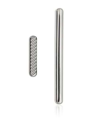 Hard Buttons (Power/Volume) Compatible For Motorola Moto G8 (XT2045-1/2020)/G Fast (XT2045-3/2020) (Silver) (US Version)
