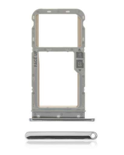 Sim Card Tray Compatible For Motorola Moto G Fast (XT2045/2020) (Genuine OEM) (Holo White)